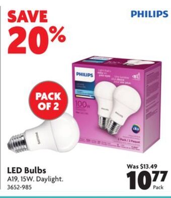 Home Hardware Led bulbs offer