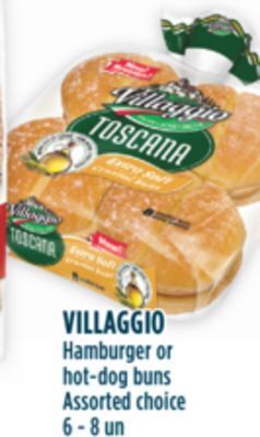 Marché Adonis Villaggio hamburger or hot-dog buns offer