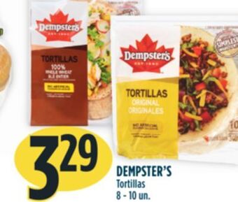 Marché Adonis Dempster's tortillas offer