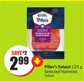 FreshCo Piller's salami 125 g selected varieties offer