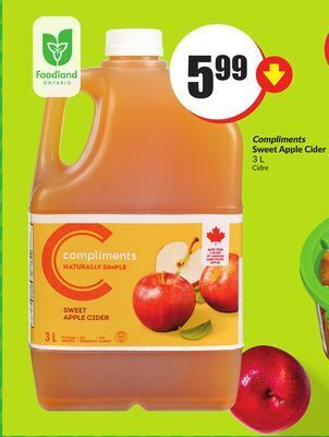 FreshCo Compliments sweet apple cider 3 l offer