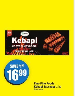 FreshCo Fino fine foods kebapi sausages 1 kg offer