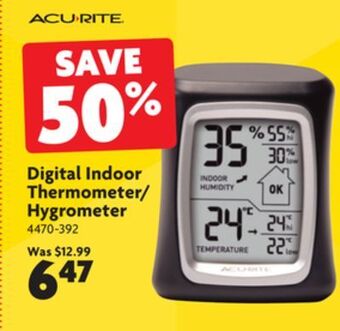 Home Hardware Digital indoor thermometer/ hygrometer offer