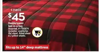 Giant Tiger Double/queen bed-in-a-bag offer