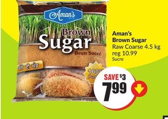 Chalo FreshCo Aman's brown sugar raw coarse 4.5 kg offer