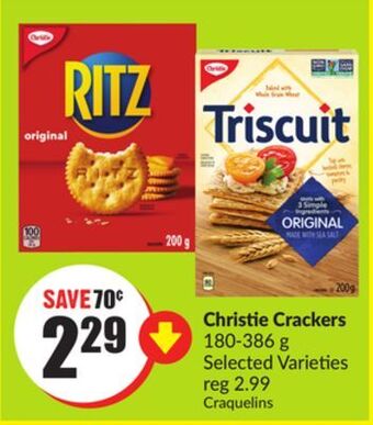 Chalo FreshCo Christie crackers 180-386 g selected varieties offer