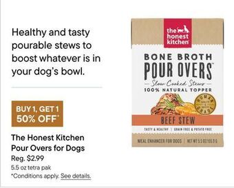 Petvalu The honest kitchen pour overs for dogs offer