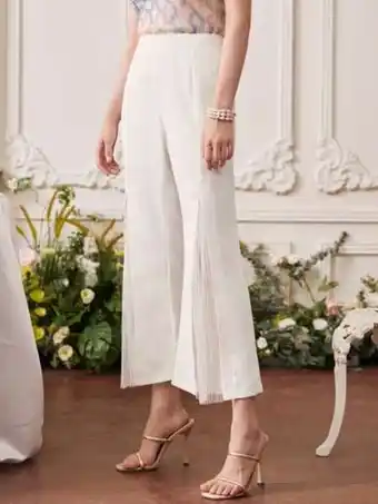 SheIn Shein split flared leg crop pants offer
