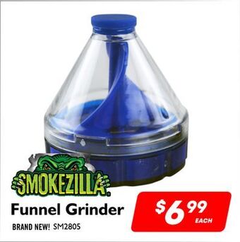 Factory Direct Smokezilla funnel grinder offer