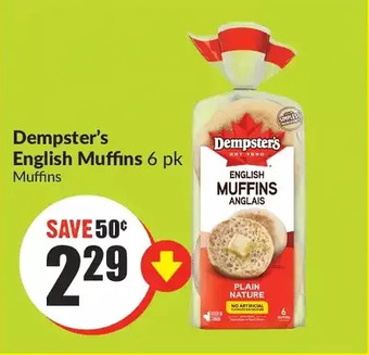 FreshCo Dempster's english muffins offer