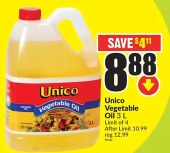 FreshCo Unico vegetable oil offer