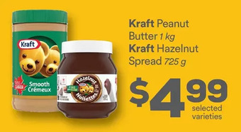 FreshCo Kraft peanut butter or hazelnut spread offer