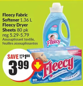 FreshCo Fleecy fabric softener | fleecy dryer sheets offer