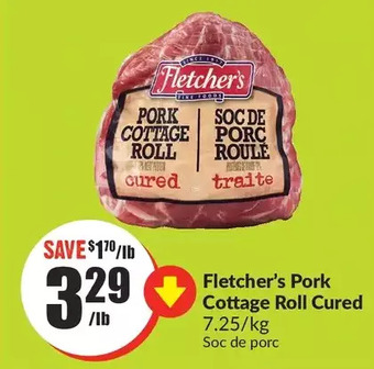 FreshCo Fletcher's pork cottage roll cured offer