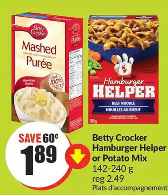 FreshCo Betty crocker hamburger helper or potato mix offer