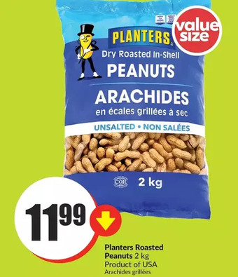 FreshCo Planters roasted peanuts offer