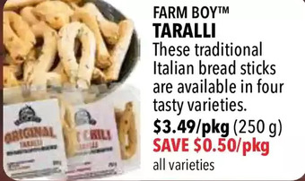 Farm Boy Farm boy taralli offer