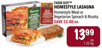 Farm Boy Farm boy homestyle lasagna offer