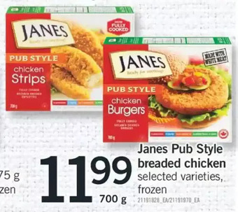 Fortinos Janes pub style breaded chicken offer