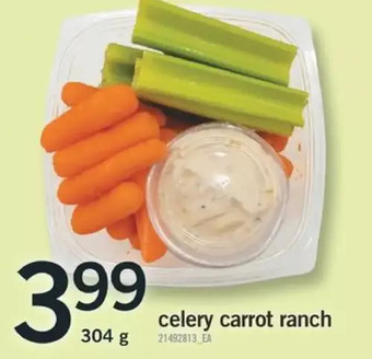 Fortinos Celery carrot ranch offer