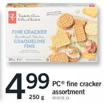 Fortinos Pc fine cracker assortment offer