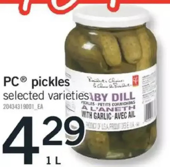 Fortinos Pc pickles offer
