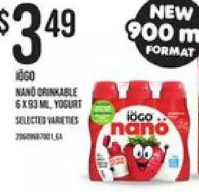 Independent Grocer Iögo nanö drinkable yogurt offer