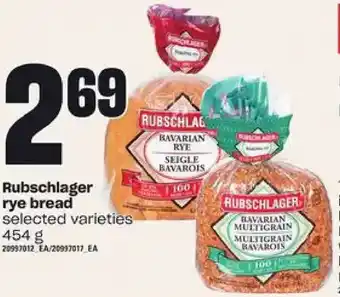 Independent Grocer Rubschlager rye bread offer