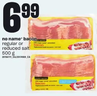 Zehrs Markets No name bacon offer