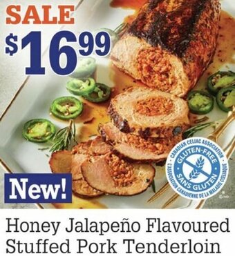 M & M Food Market Honey Jalapeño Flavoured Stuffed Pork Tenderloin offer