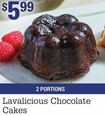 M & M Food Market Lavalicious Chocolate Cakes offer