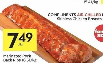 Foodland Marinated Pork Back ribs 16.51 offer