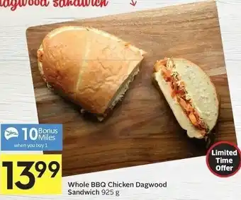 Foodland Whole BBQ Chicken Dagwood Sandwich 925g offer