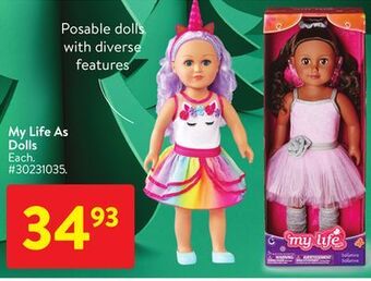 Walmart My life as dolls offer
