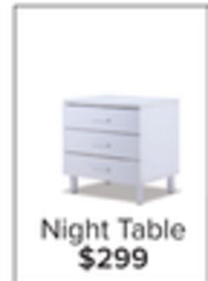 Leon's Bellmar night table - white offer