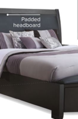 Leon's Cinema 3-piece queen storage bed - charcoal offer