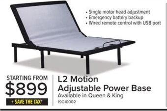 Leon's L2 motion queen adjustable base offer