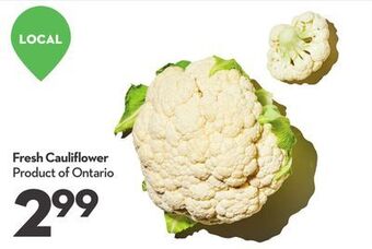Longo's Fresh cauliflower offer