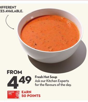 Longo's Fresh hot soup offer