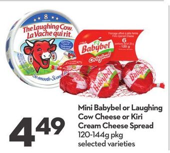 Longo's Mini babybel or laughing cow cheese or kiri cream cheese spread offer