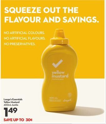 Longo's Longo's essentials yellow mustard offer