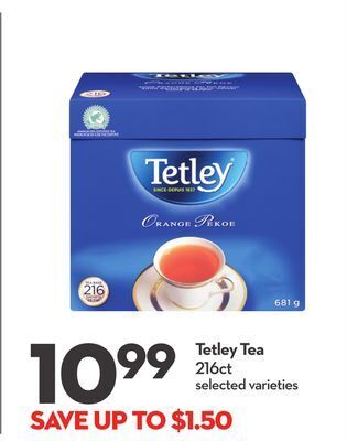 Longo's Tetley tea offer