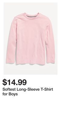Old Navy Softest long-sleeve t-shirt for boys offer