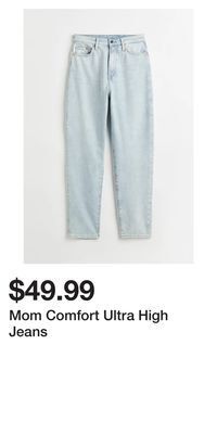 H&M Mom comfort ultra high jeans offer