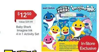 Baby shark imagine ink 4 in 1 activity set