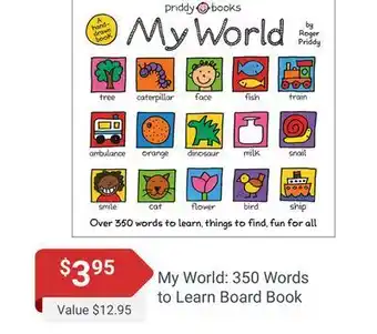 Samko & Miko Toy Warehouse My world: 350 words to learn board book offer