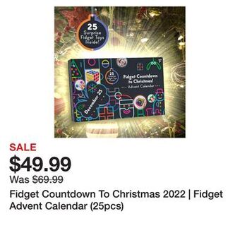 Showcase Fidget countdown to christmas 2022 | fidget advent calendar (25pcs) offer
