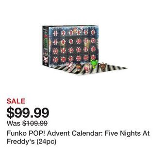 Showcase Funko pop! advent calendar: five nights at freddy's (24pc) offer