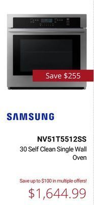 Canadian Appliance Source Samsung 30 self clean single wall oven offer