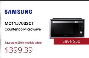 Canadian Appliance Source Samsung countertop microwave offer